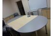 Частное лицо (Серая мебель для офиса RIVA, составной стол для переговоров Riva-Цвет: Клен+Металлик)
